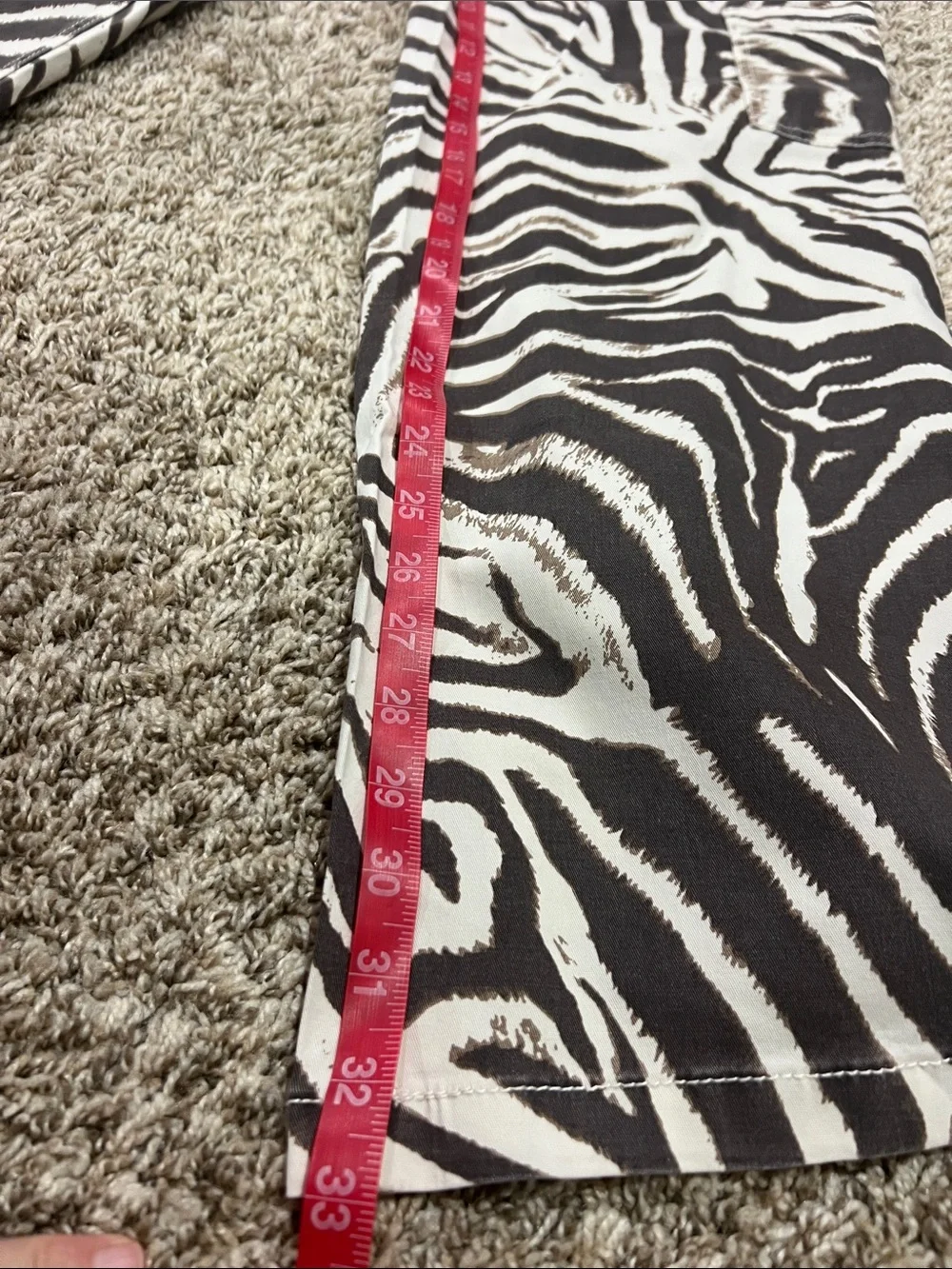 NWT! VIRAL Most Comfy EVER! No Boundaries Zebra Print Wide Leg Cargo Pants - Picture 10 of 15